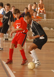 Jean Piaget ganha e vai disputar liderança do Grupo 9 do masculino da 19ª  Copa TV Tribuna de Futsal, copa tv tribuna de futsal escolar